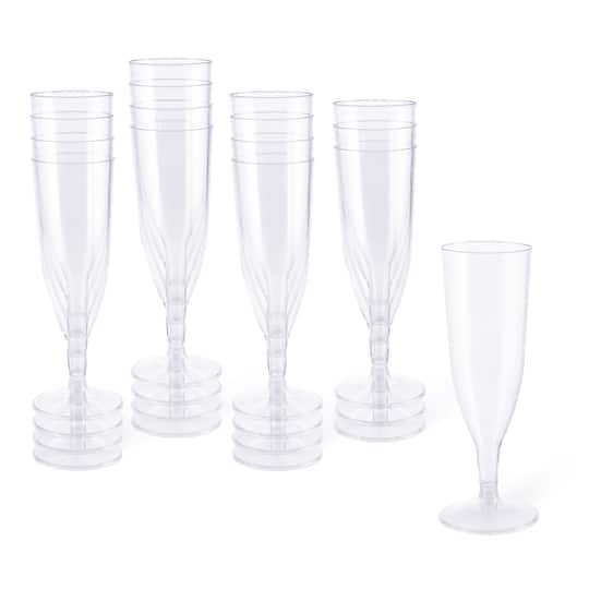 12 Packs: 16 ct. (192 total) 5oz. Plastic Champagne Flutes by Celebrate It&#x2122;